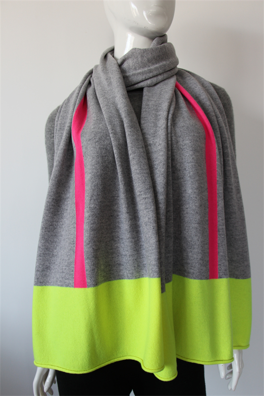 Dark Blue Cashmere Scarf, WS-05-X