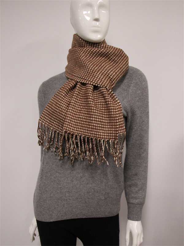 Wool/Cashmere Blend Woven Scarf