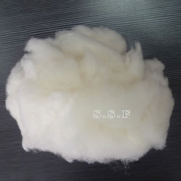 15.5mic/38mm Alashan Cashmere Fibre natural white cashmere fibre white