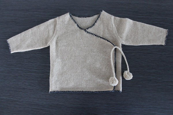 Cashmere baby cardigan