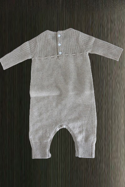 Pure cashmere children's onesie