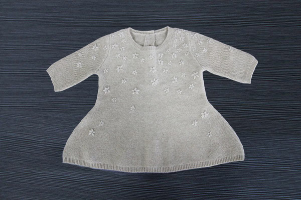 Cashmere baby dress