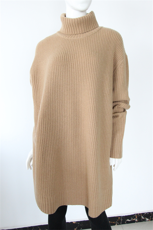 Long Heavyweight Cashmere Blend Sweater