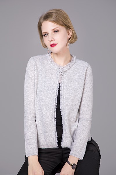 women pure cashmere cardigan