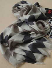 woven worsted cashmere scarf, SFS-607