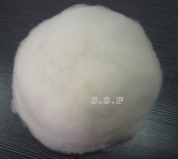 16.0-16.5mic/34mm cashmere fibre white