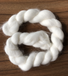 Angora Fibre Tops White, Angora Fibre Tops 