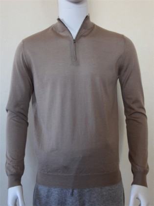 Half-zip silk and cashmere-blend sweater, 2023-034