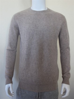 Pure Cashmere Jacquard Pullover, 24CF-13